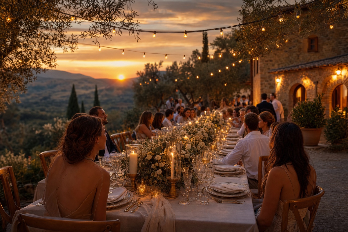 Tramonto in Fattoria — Toscana